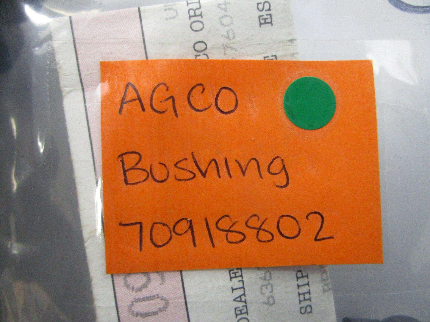 NEW OEM 70918802 AGCO Bushing 0810