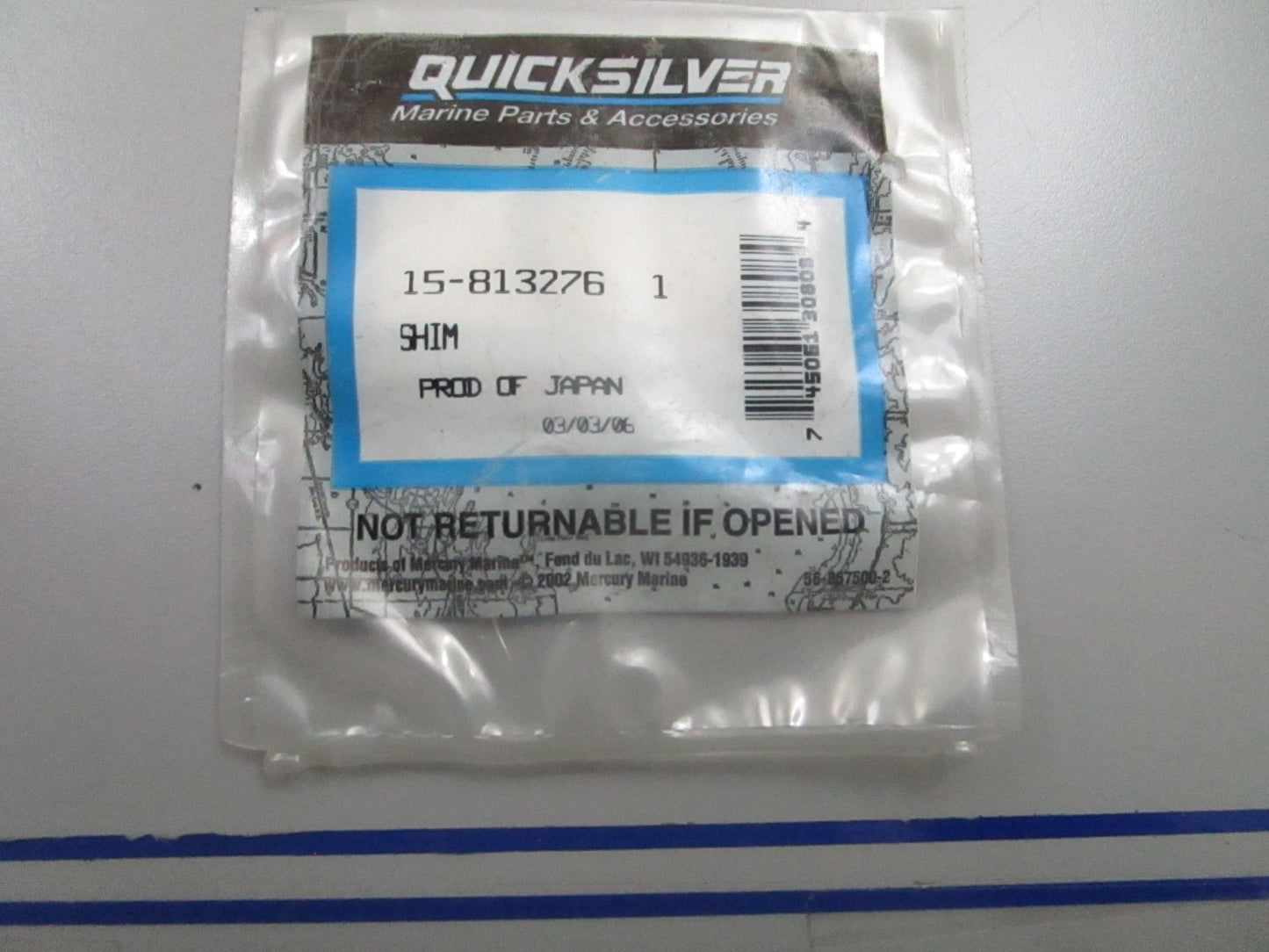 *NEW OEM* 0810 Mercury Quicksilver Shim 15-813276 1