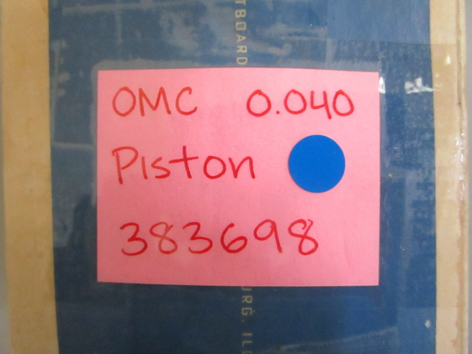 *NEW OEM* 0820 OMC Johnson Evinrude .040 Piston 383698 0383698 315158