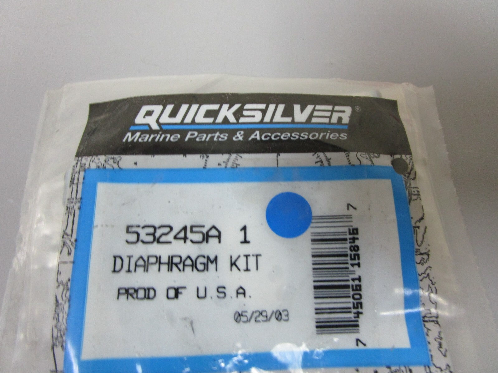 *NEW OEM* 0720 Mercury Quicksilver Diaphragm Kit 53245A1