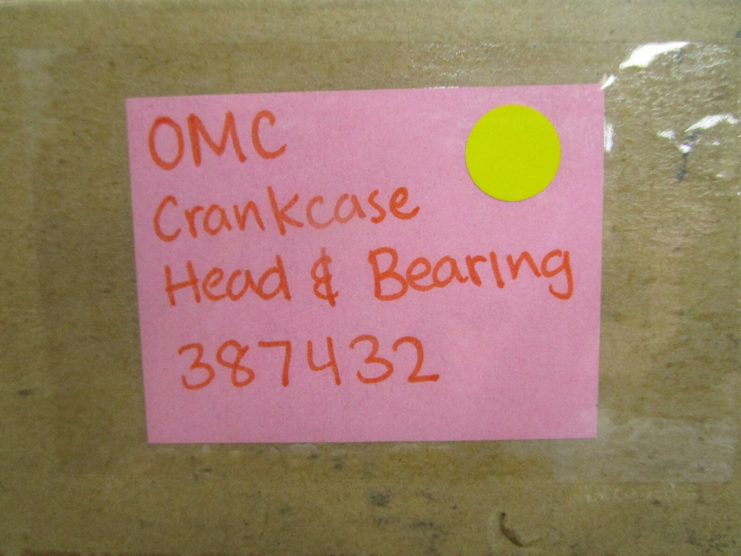 *NEW OEM* 0820 OMC Johnson Evinrude Crankcase Head & Bearing 387432 0387432
