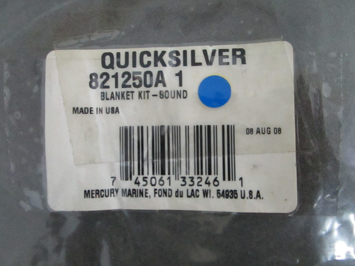 *NEW OEM* 0820 Mercury Quicksilver Sound Blanket Kit 821250A1