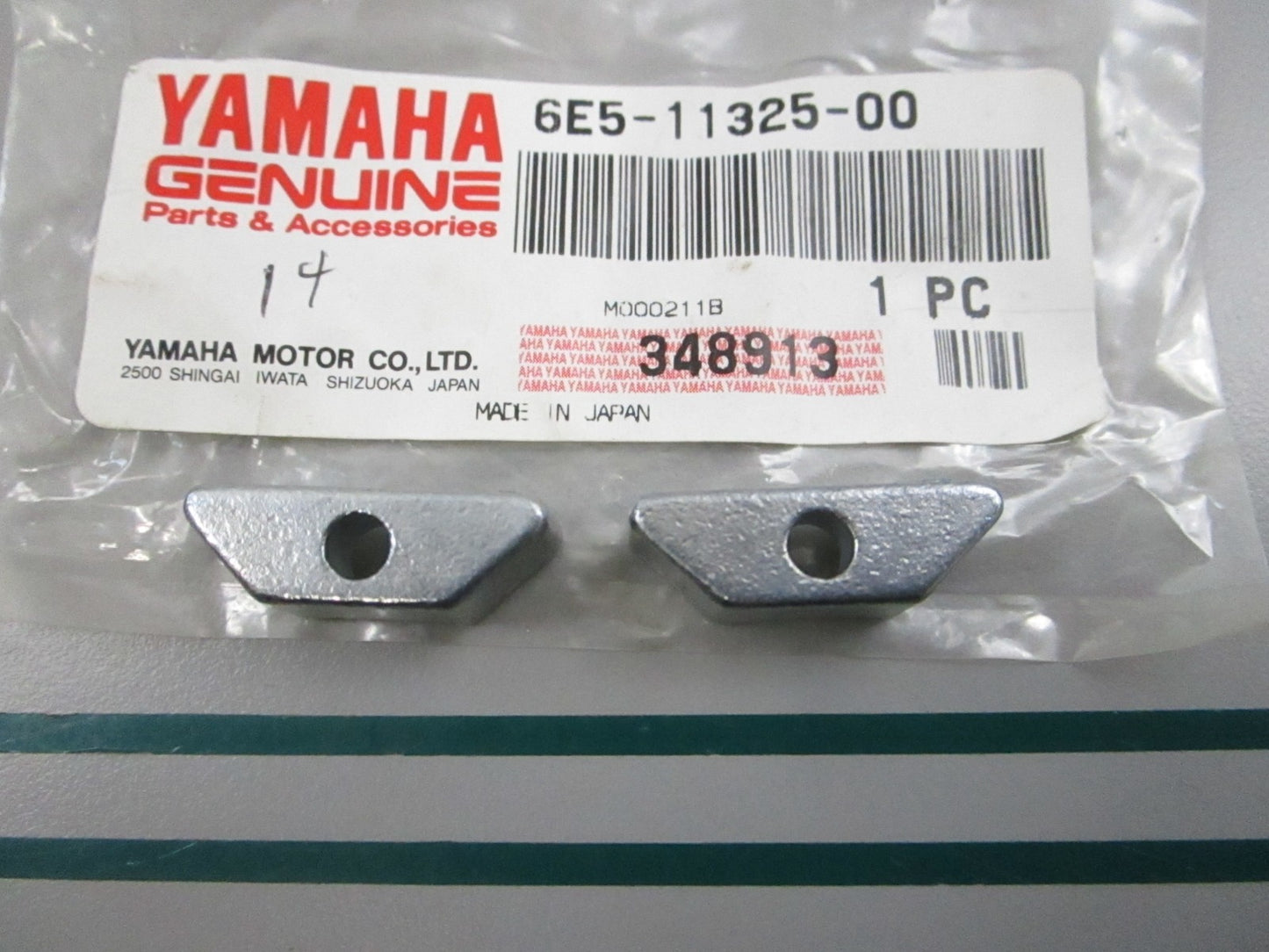 NEW OEM (LOT OF 2) 6E5-11325-00-00 Yamaha Zinc Anode 0810