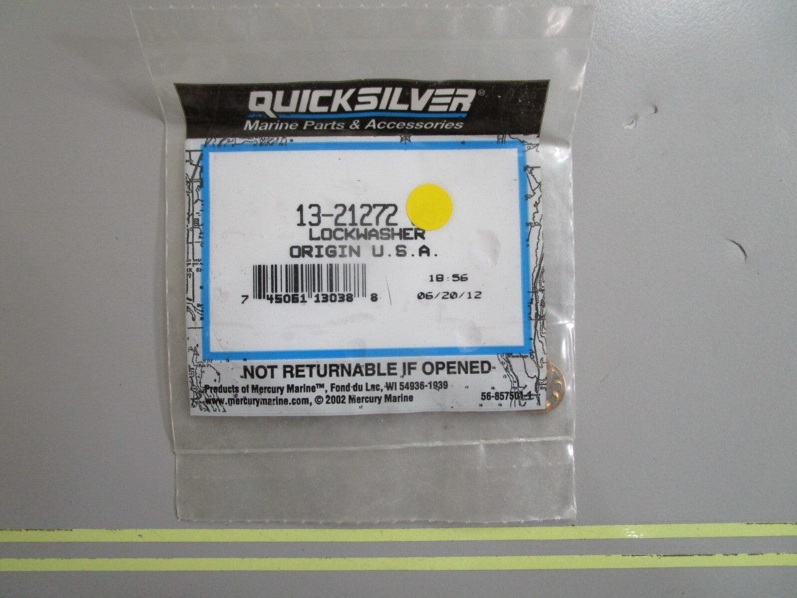 *NEW OEM* (LOT OF 5) 0810 Mercury Quicksilver Lockwasher 13-21272