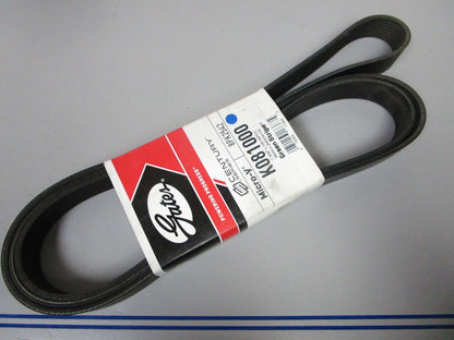NEW K081000 Gates Micro-V 1-3/32" x 100 ⅝" Serpentine Belt 0720