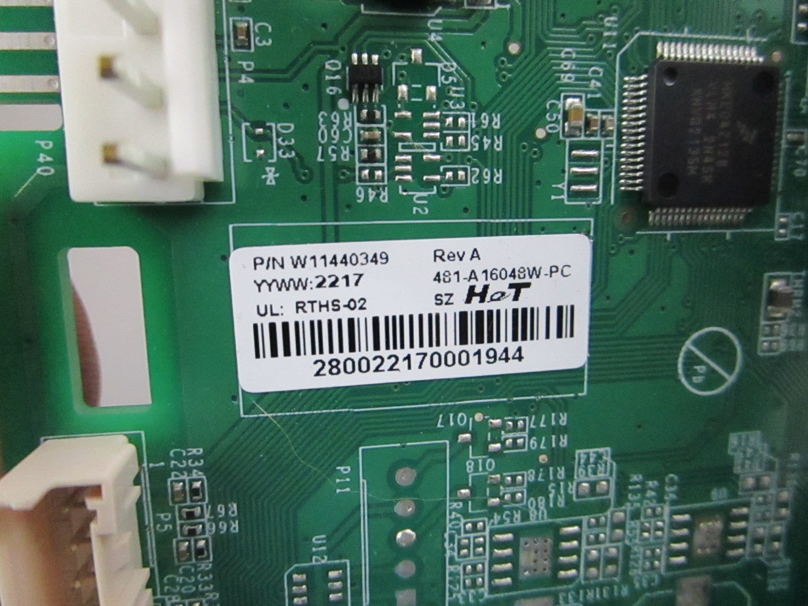 NEW OEM W11567495 Whirlpool Refrigerator Control Board 0810