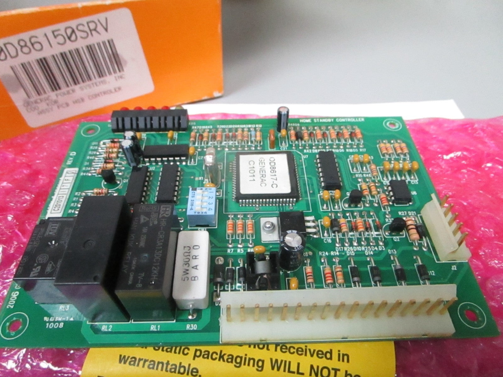 NEW OEM 0D86150SRV Generac PCB HSB Circuit Board Controller 0720