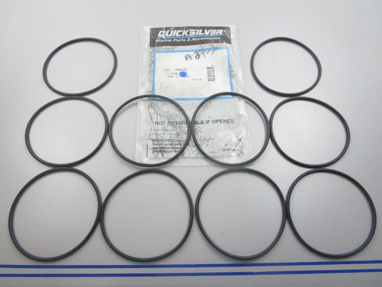 NEW OEM (LOT OF 10) 25-70937 Mercury Quicksilver O-Ring 0810