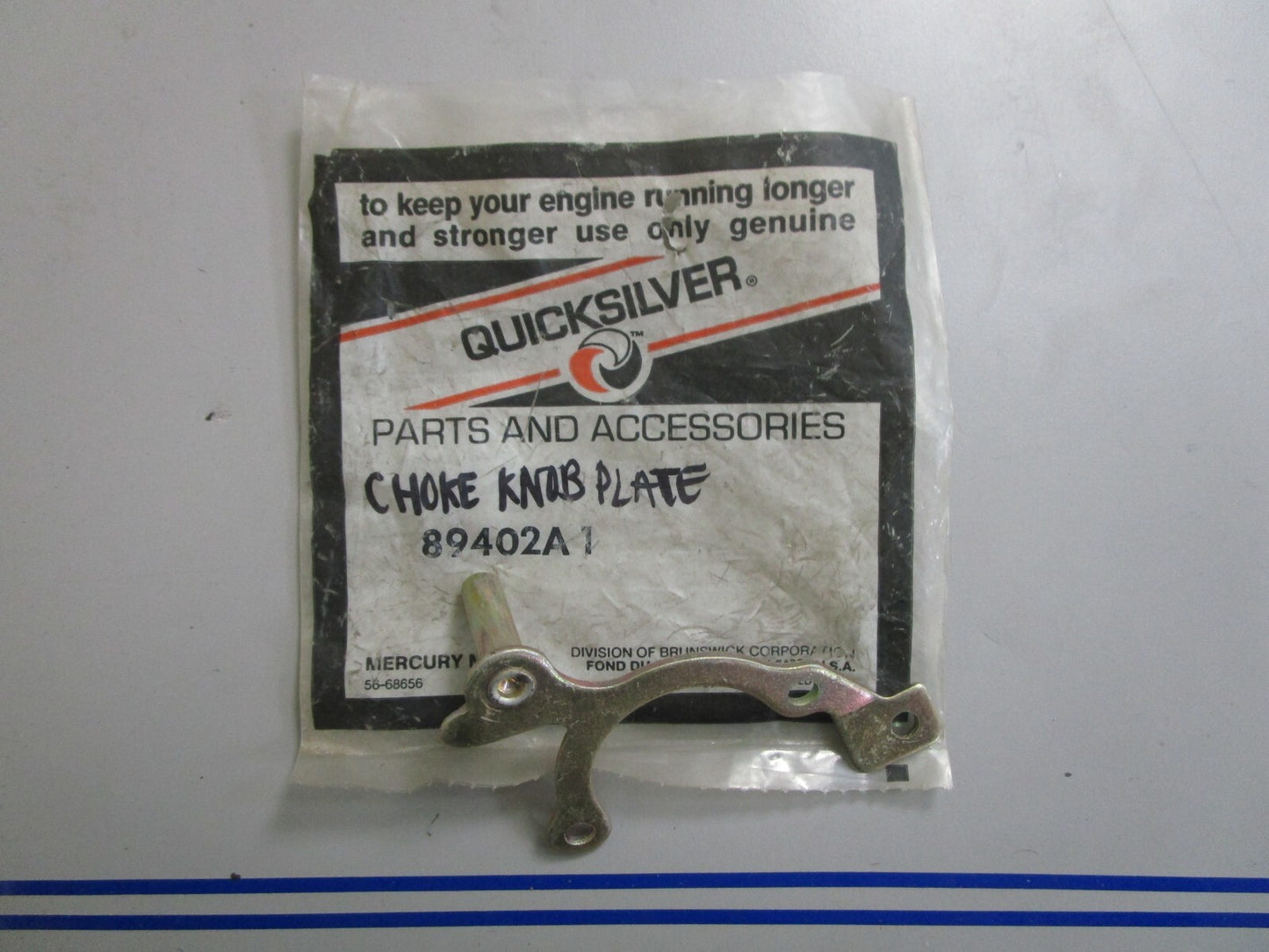 *NEW OEM* 0810 Mercury Quicksilver Control Plate 89402A1