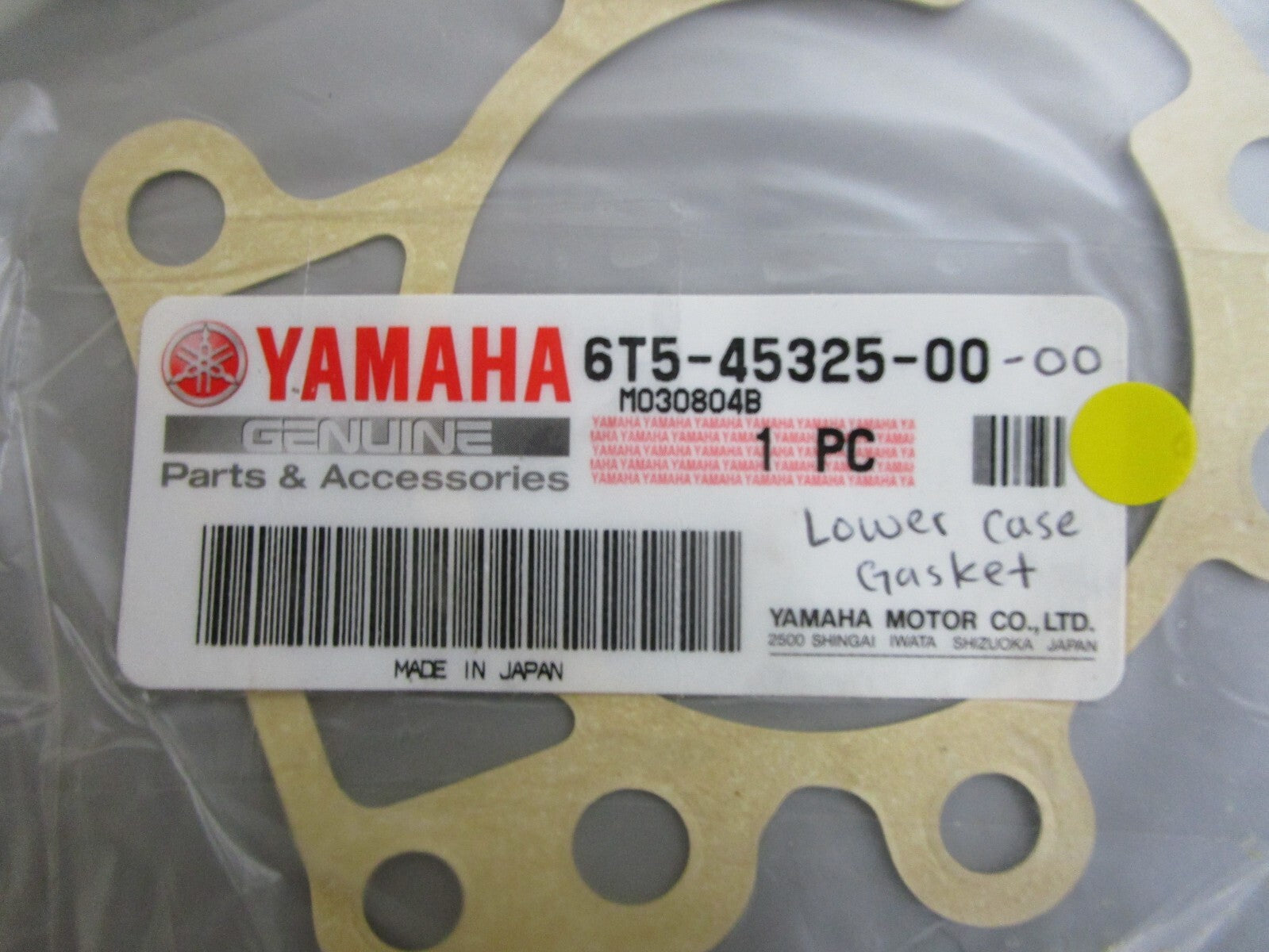 *NEW OEM* 0810 Yamaha Lower Case Gasket 6T5-45325-00-00
