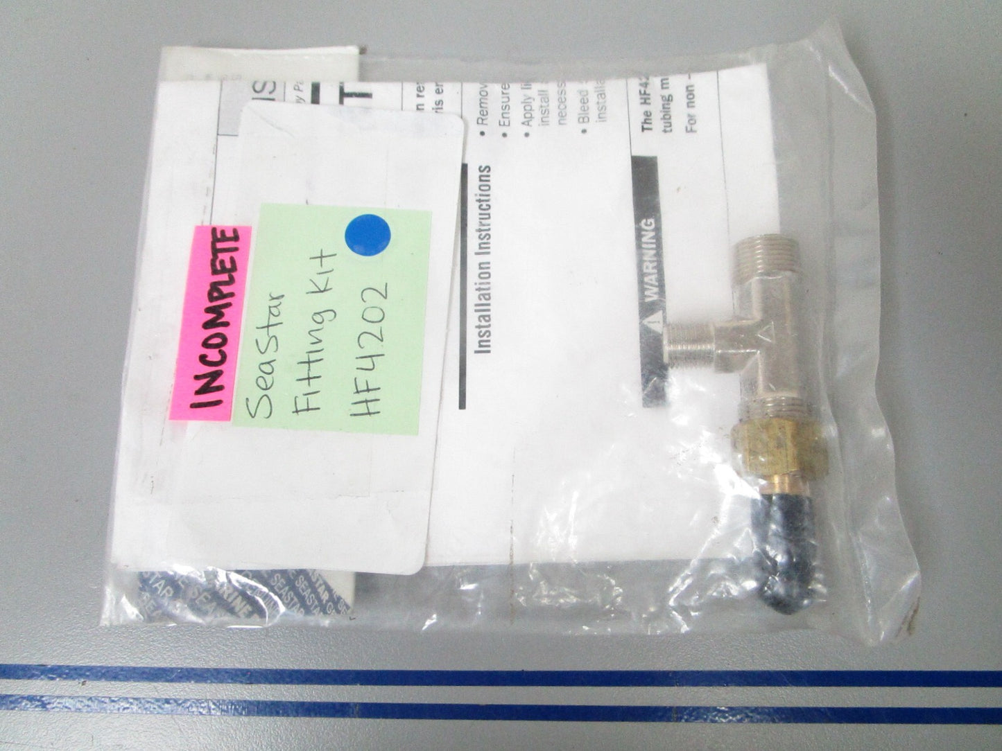 *NEW* 0810 SeaStar *Incomplete* Fitting Kit HF4202