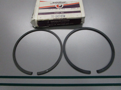 NEW OEM 39-84746M Mercury Quicksilver 2 Piston Ring Set 0810