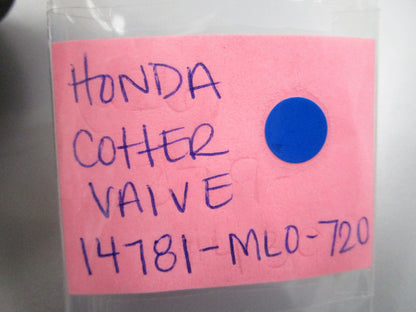 *NEW OEM* (LOT OF 2) 0810 Honda Cotter Valve 14781-ML0-720