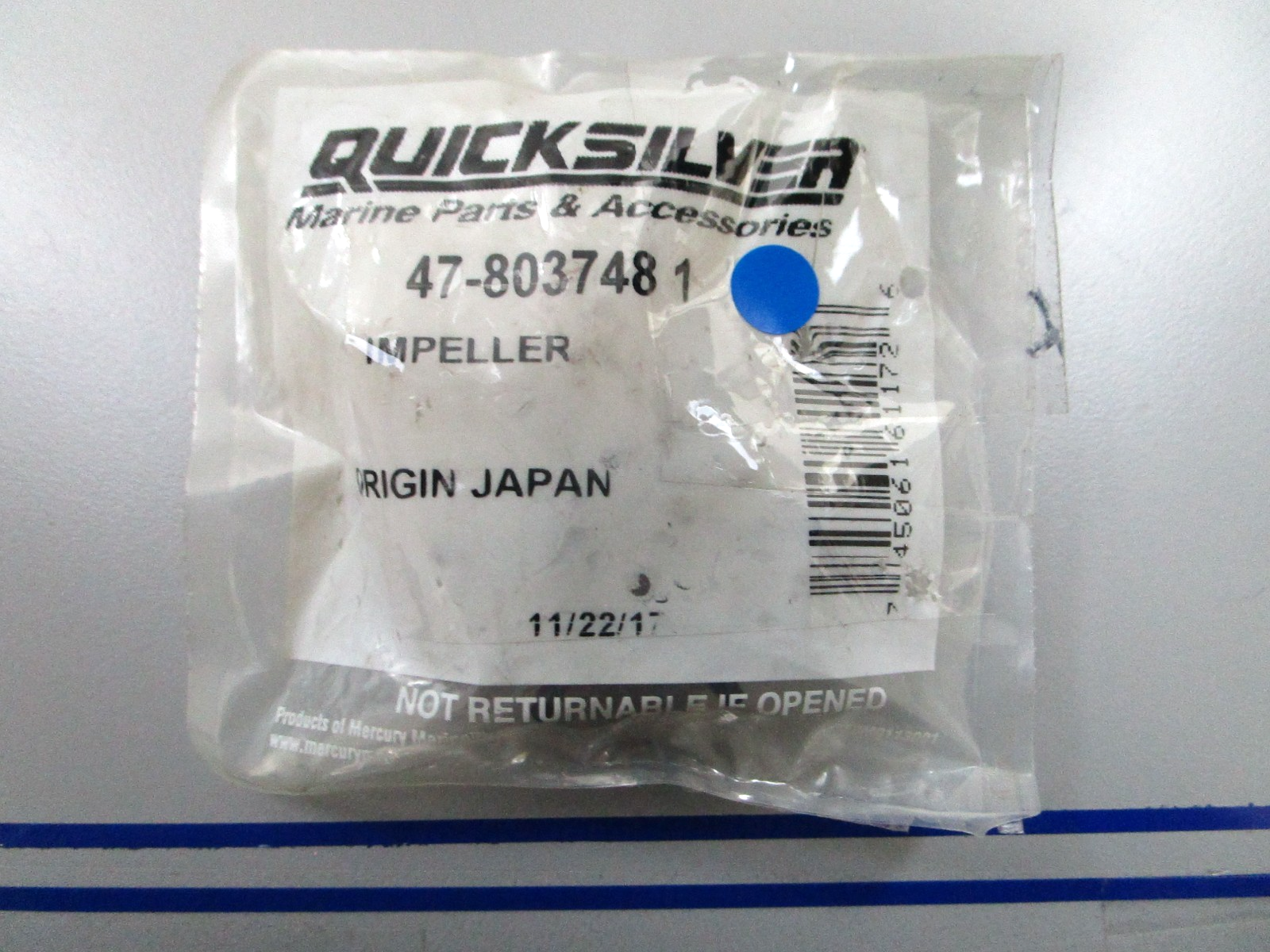 *NEW OEM* 0810 Mercury Quicksilver Impeller 47-803748 1