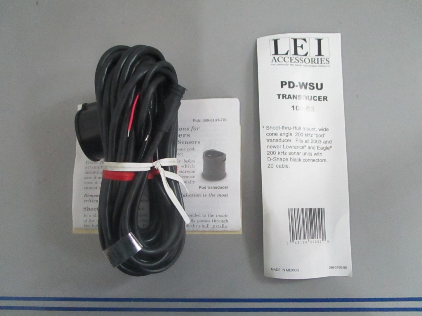 *NEW OEM* 0820 Lowrance LEI Transducer 106-52 PD-WSU