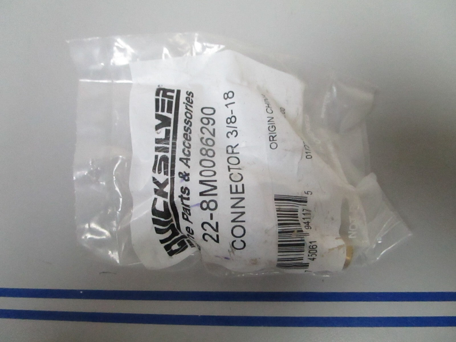 *NEW OEM* 0810 Mercury Quicksilver 3/8-18 Connector 22-8M0086290