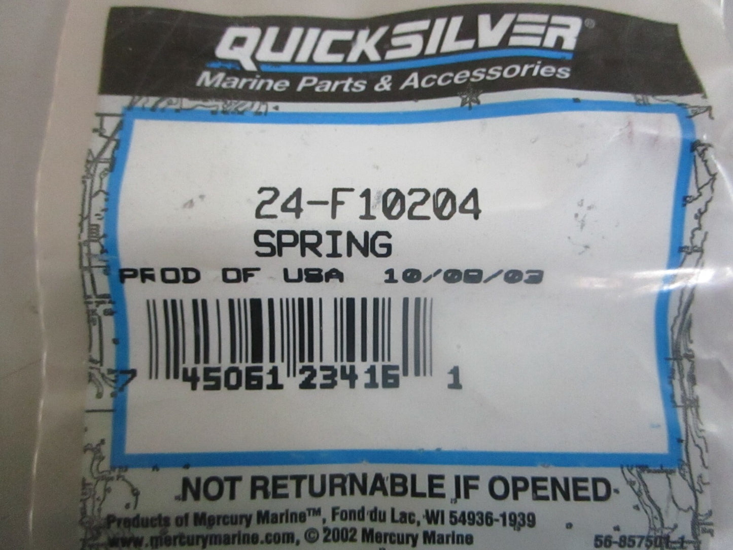 *NEW OEM* 0810 Mercury Quicksilver Spring 24-F10204