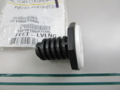Whirlpool NEW OEM Washer Leveling Leg Foot WPW10687506 Maytag Amana NOS 0810