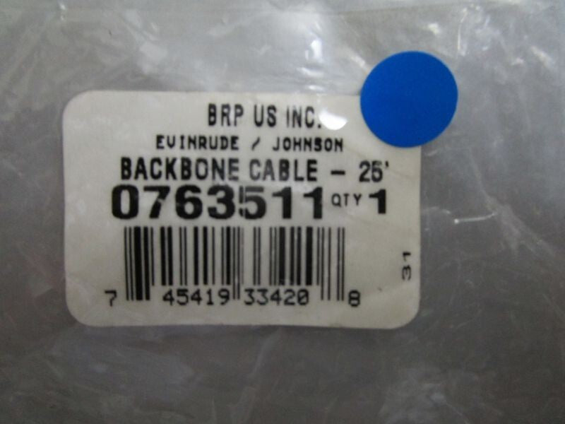 *NEW OEM* 0770 OMC Johnson Evinrude Backbone Cable 25´ 0763511