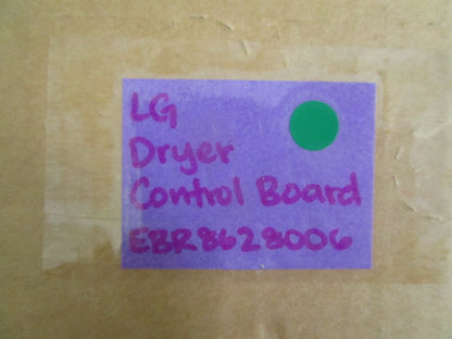NEW OEM EBR8628006 LG Dryer Control Board 0820