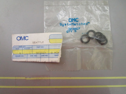 *NEW OEM* (LOT OF 5) 0810 OMC Johnson Evinrude O-Ring 303067 0303067