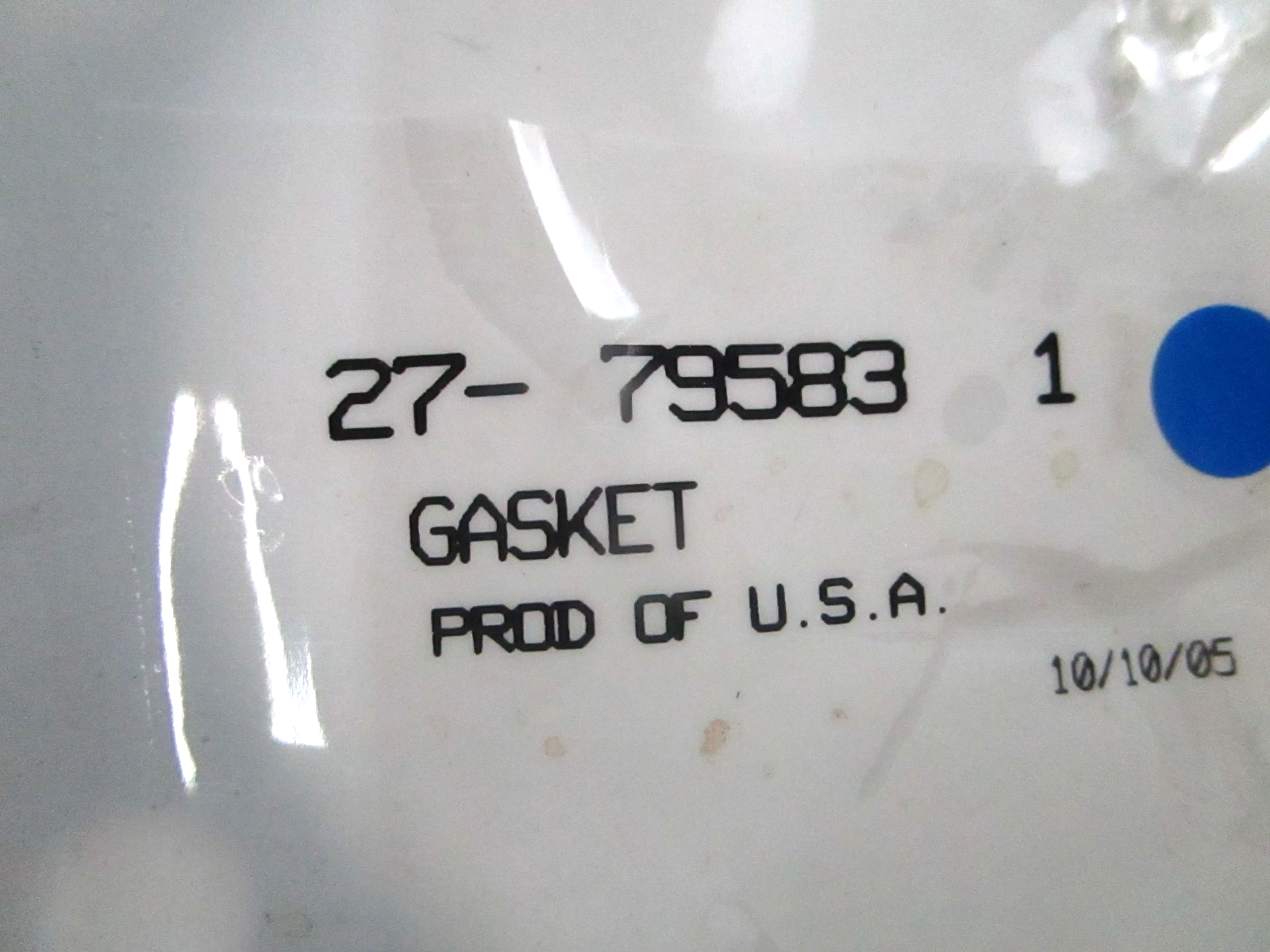 *NEW OEM* 0810 Mercury Quicksilver Gasket 27-79583 1