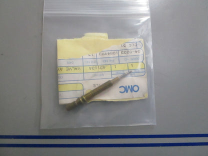 *NEW OEM* 0810 OMC Johnson Evinrude Needle Valve Assembly 431634 0431634