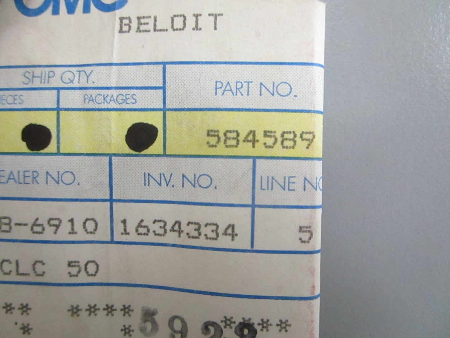 *NEW OEM* 0820 OMC Johnson Evinrude Temperature Switch Ay 584589 0584589