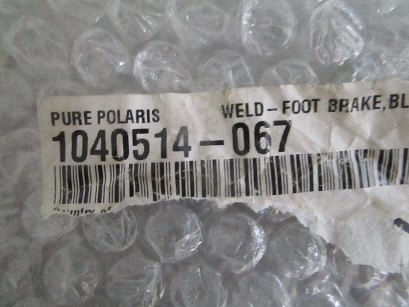 Polaris NEW OEM Foot Brake 1040514-067 NOS Genuine Black ATV Powersport 0820