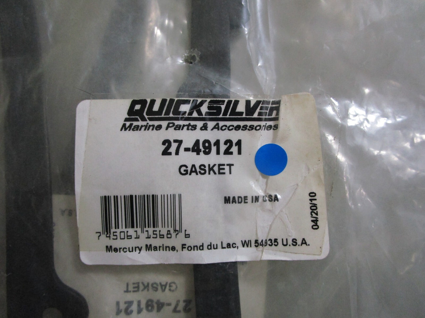 *NEW OEM* 0810 Mercury Quicksilver Gasket 27-49121