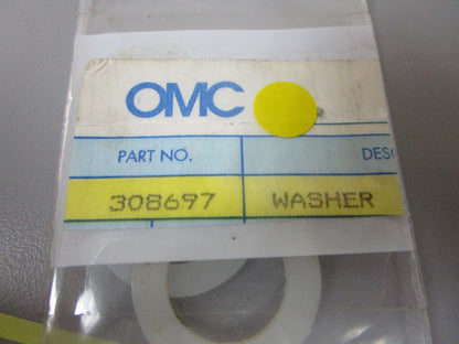 *NEW OEM* (LOT OF 2) 0810 OMC Johnson Evinrude Washer 308697 0308697