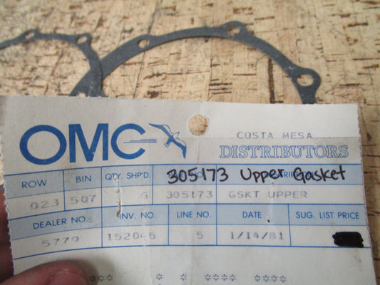 *NEW OEM* (LOT OF 2) 0810 OMC Johnson Evinrude Gasket 305173 0305173