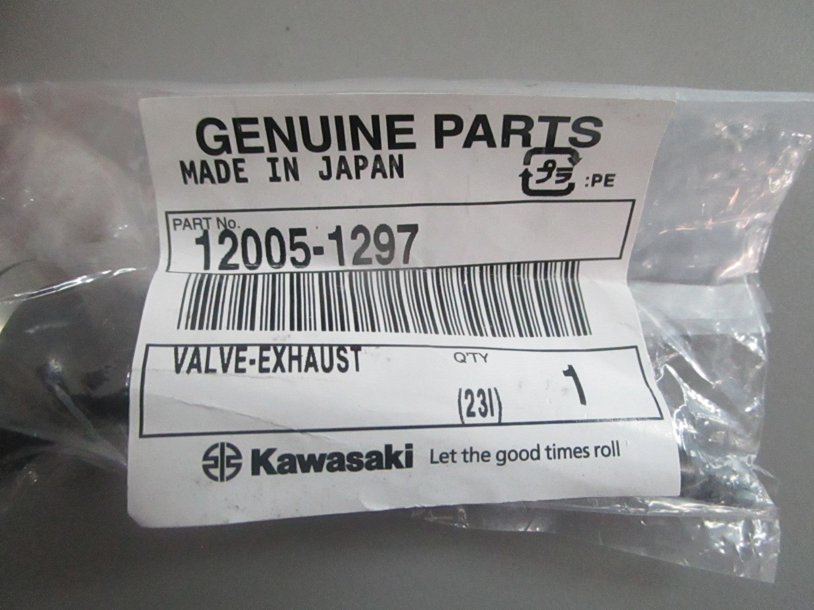 NEW OEM 12005-1297 Kawasaki Exhaust Valve 0820