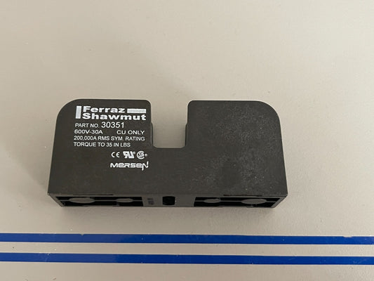 *NEW OEM* 0720 Ferraz Shawmut 600V 30AMP Fuel Block Holder 30351