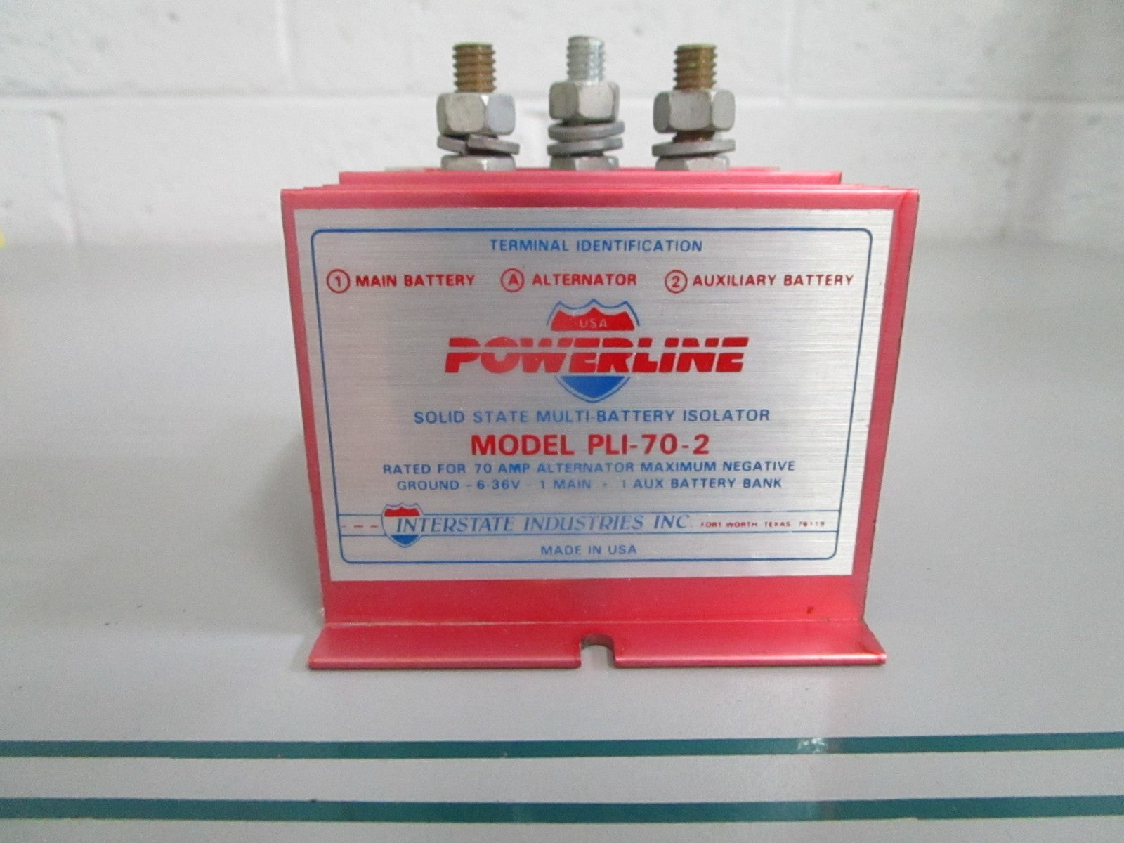 NEW OEM PLI-70-2 Powerline Solid State Multi-Battery Isolator 0820
