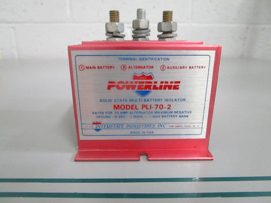NEW OEM PLI-70-2 Powerline Solid State Multi-Battery Isolator 0820