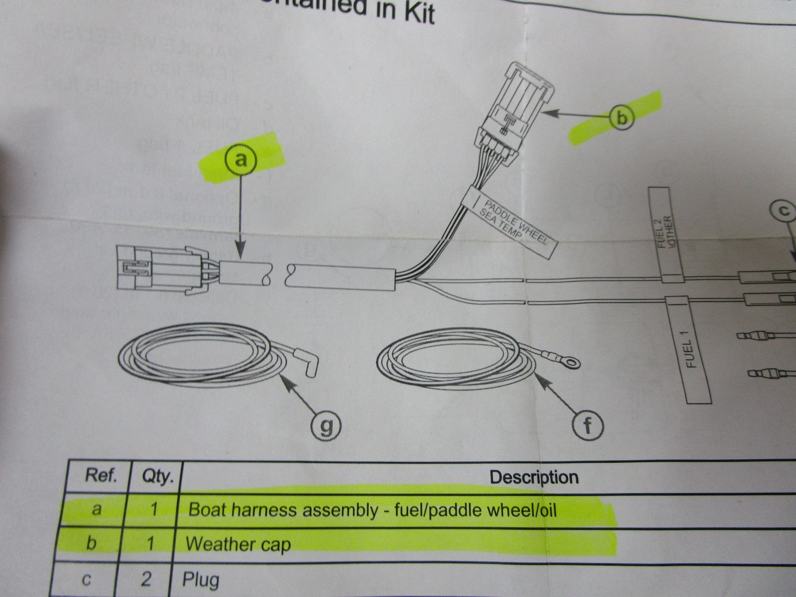 *NEW OEM* 0720 Mercury Quicksilver Partial Harness Kit 84-8M0075945