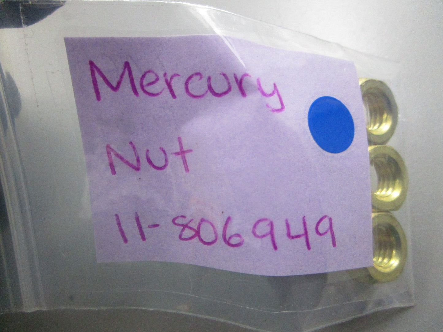 *NEW OEM* (LOT OF 4) 0810 Mercury Quicksilver Nut 11-806949
