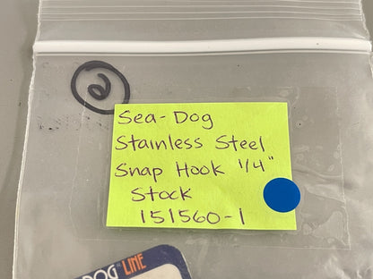 *NEW* 0810 Sea-Dog Stainless Steel Snap Hook 1/4" Stock 151560-1