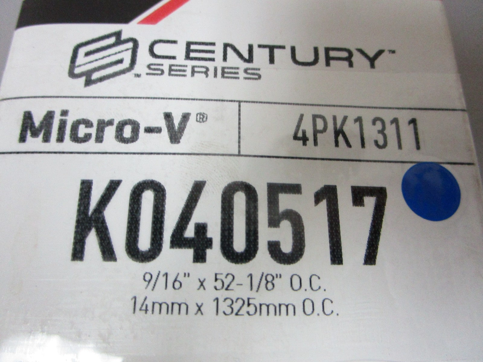 NEW K040517 Gates Micro-V 9/16" x 52 ⅛" Serpentine Belt 0720