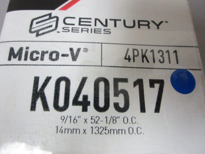 NEW K040517 Gates Micro-V 9/16" x 52 ⅛" Serpentine Belt 0720