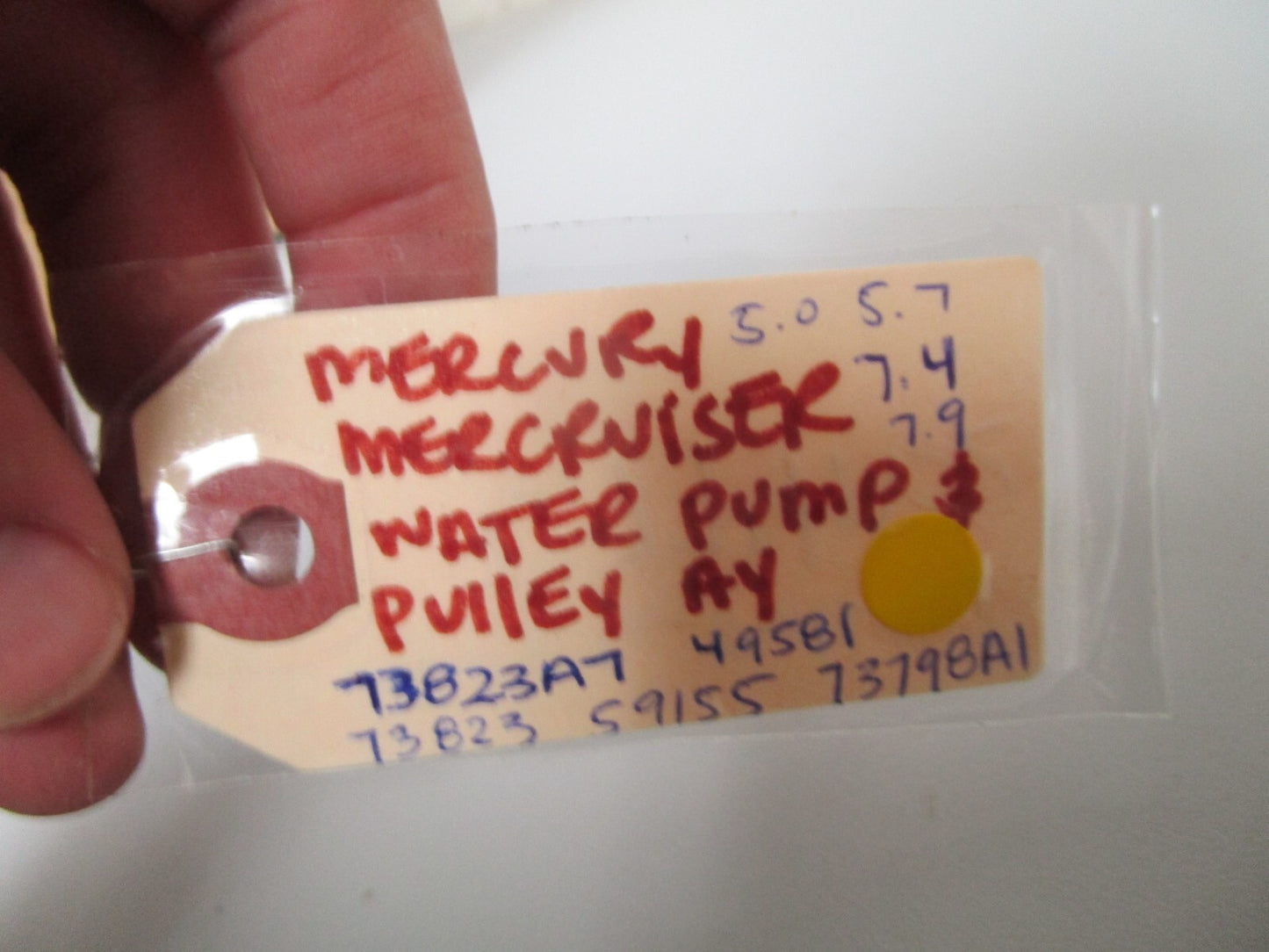 *NEW OEM* 0720 Mercury Mercruiser 5.0 5.7 7.4 Water Pump & Pulley Ay 72774A32