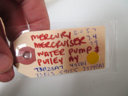 *NEW OEM* 0720 Mercury Mercruiser 5.0 5.7 7.4 Water Pump & Pulley Ay 72774A32