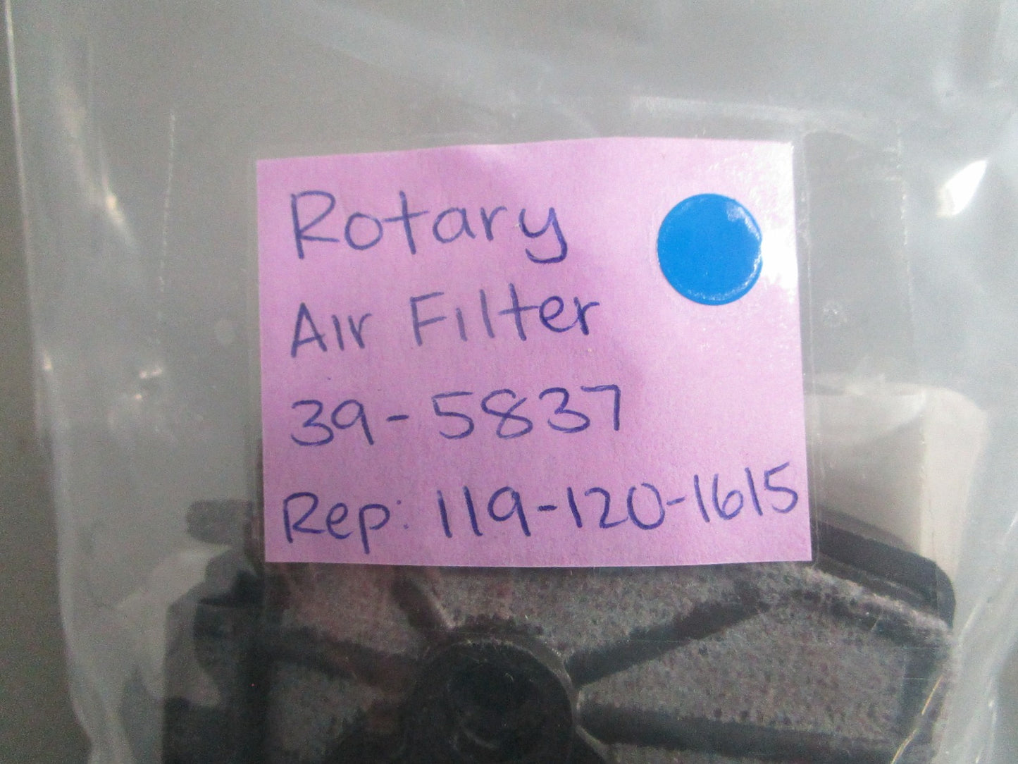 NEW OEM Rotary 39-5837 Air Filter Rep: 119-120-1615 0820