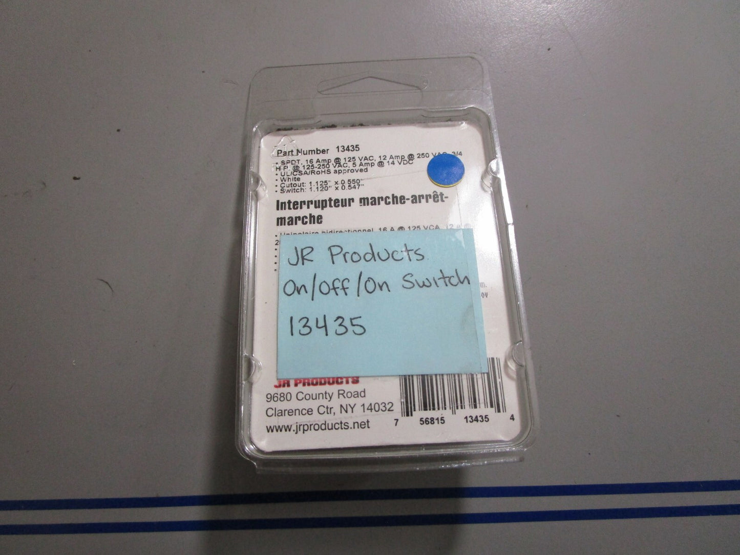 *NEW* 0770 JR Products On/Off/On Switch 13435