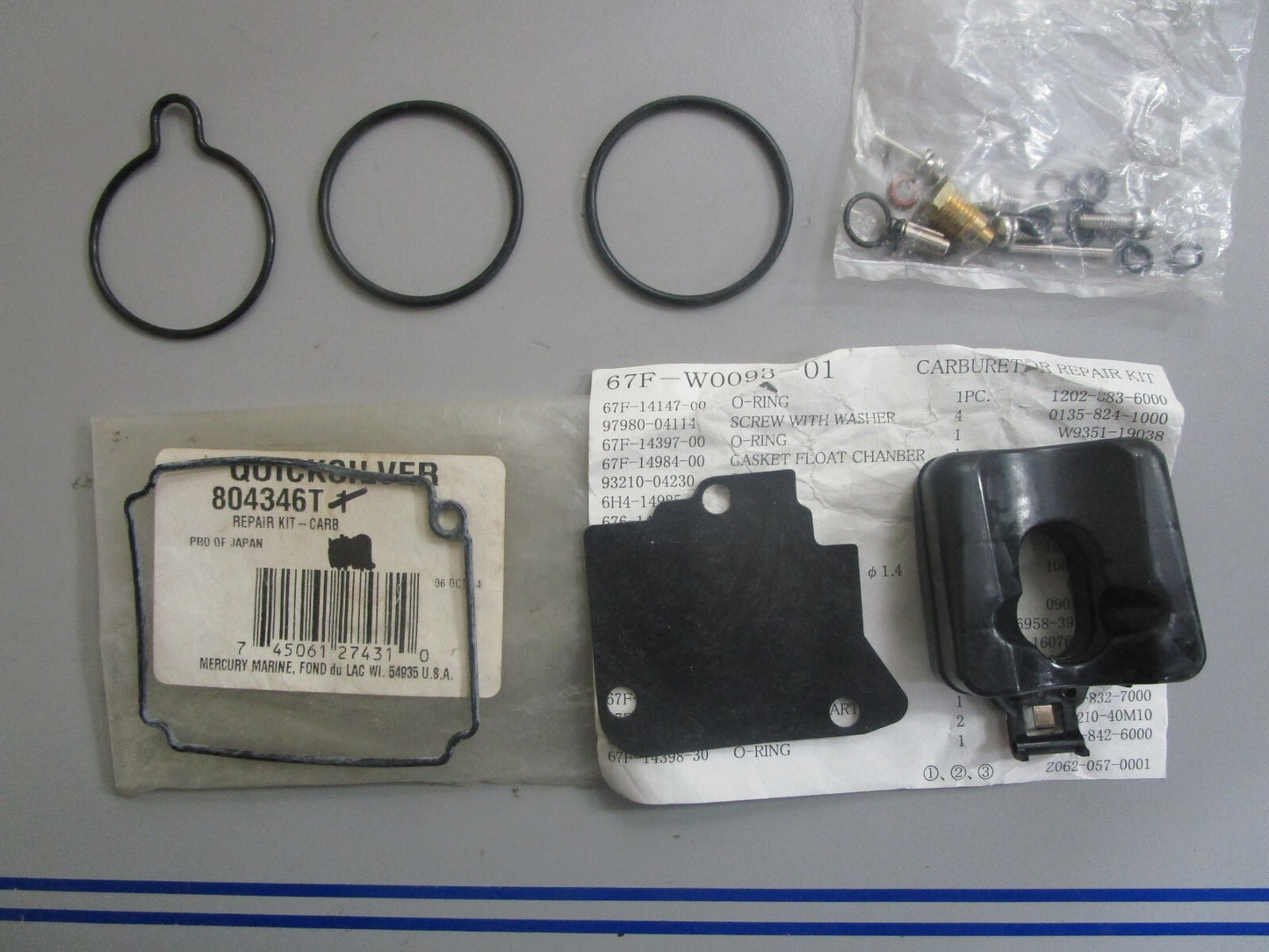 *NEW OEM* 0820 Mercury Quicksilver Carburetor Repair Kit 804346T1