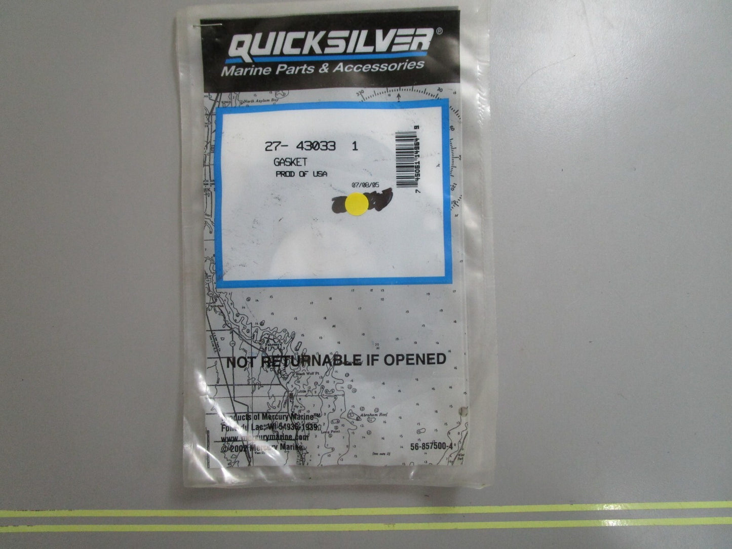*NEW OEM* 0810 Mercury Quicksilver Gasket 27-430331