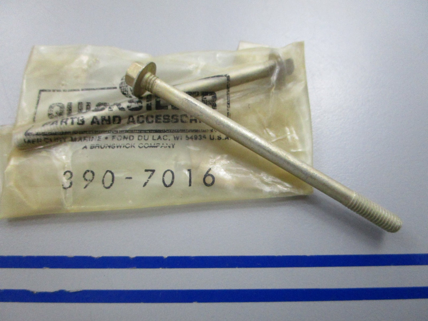 NEW OEM (LOT OF 2) 390-7016 Mercury Quicksilver 3-inch Bolt 0810