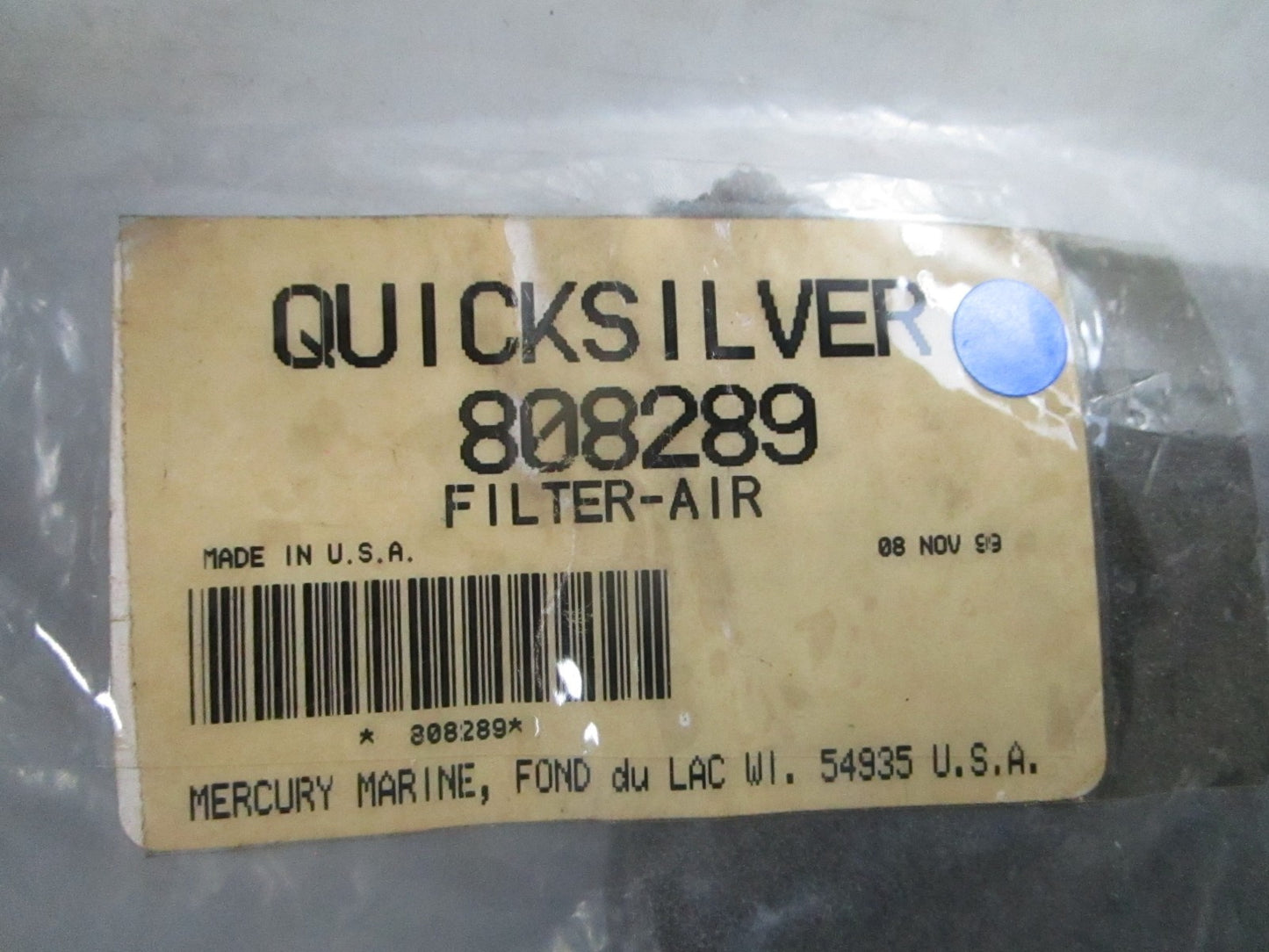 *NEW OEM* 0810 Mercury Quicksilver Air Filter 808289