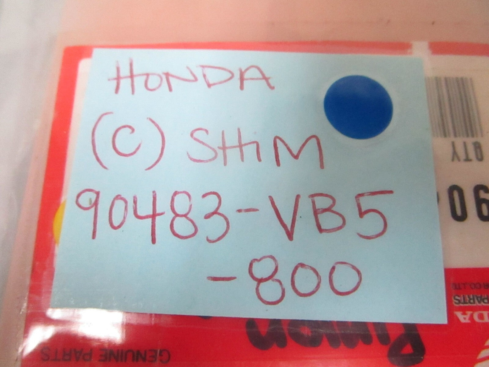 *NEW OEM* 0770 Honda C Shim 90483-VB5-800